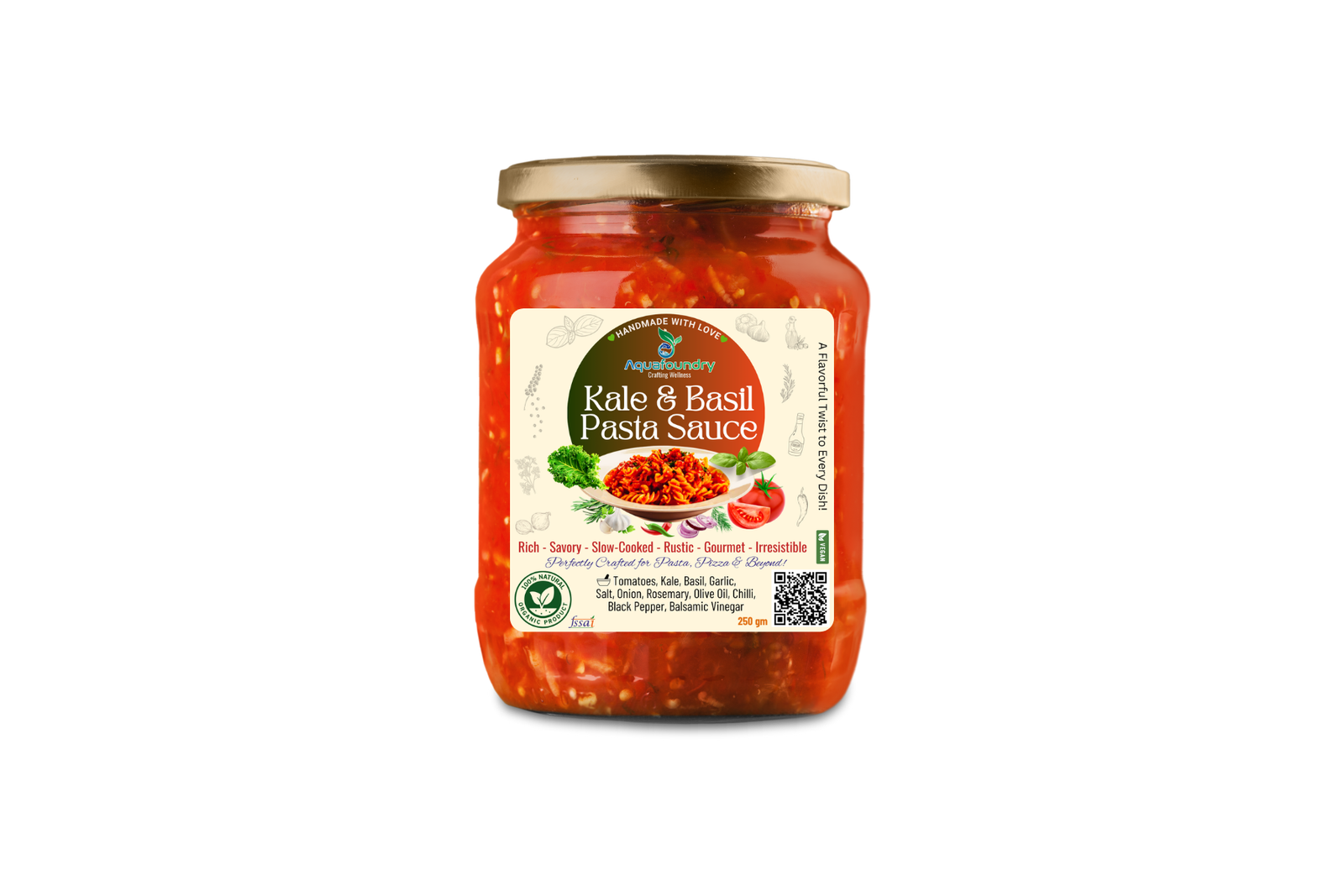 Kale & Basil Pasta Sauce